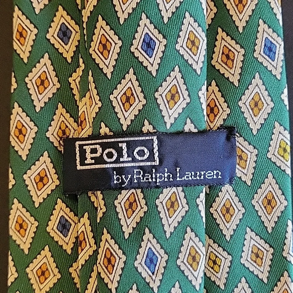 Men's Polo by Ralph Lauren Tie - (Vintage Item!) 100% Silk! - Picture 2 of 6